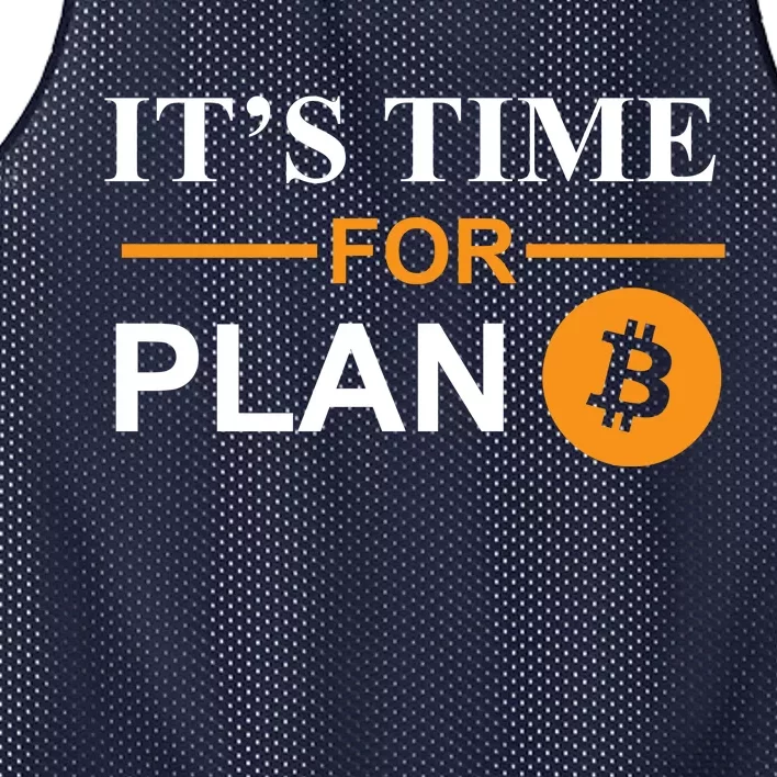 It's Time For Plan B Bitcoin Mesh Reversible Basketball Jersey Tank