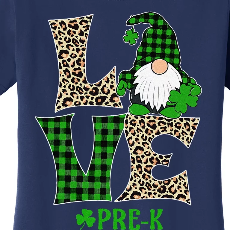 Irish Teacher Funny St Patricks Day Love Prek Teacher Women's T-Shirt