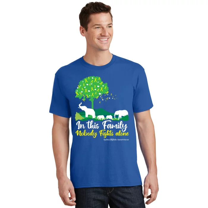 In This Family Nobody Fights Alone Support Fight Gift T-Shirt