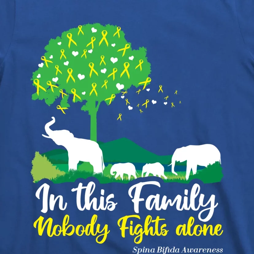 In This Family Nobody Fights Alone Support Fight Gift T-Shirt