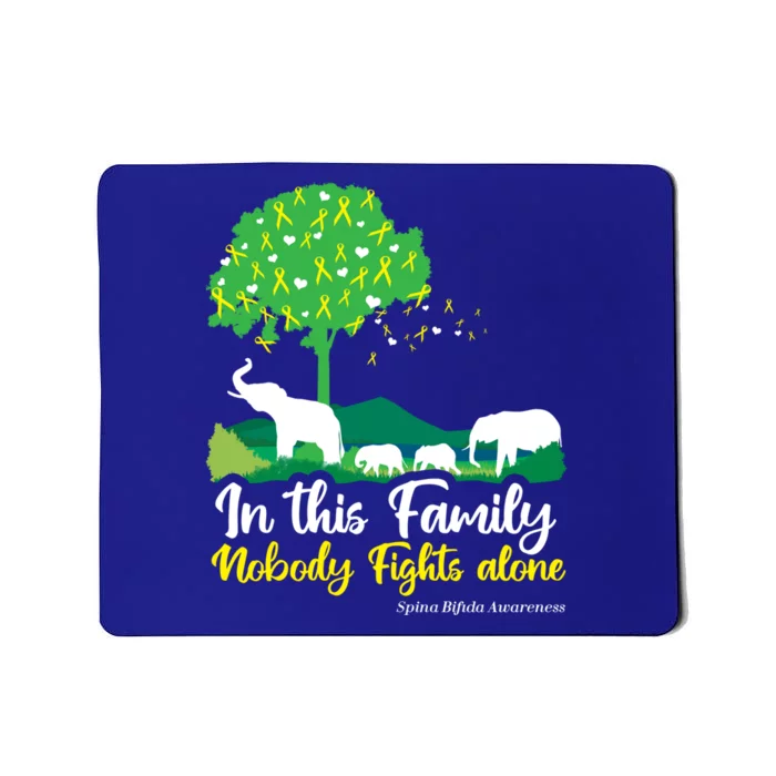 In This Family Nobody Fights Alone Support Fight Gift Mousepad