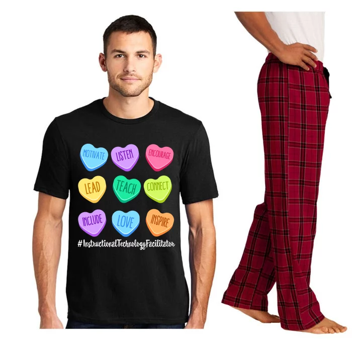 Instructional Technology Facilitator Valentines Day Heart Gift Pajama Set