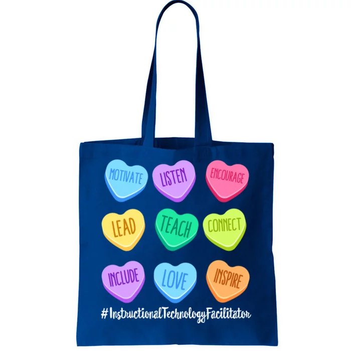 Instructional Technology Facilitator Valentines Day Heart Gift Tote Bag