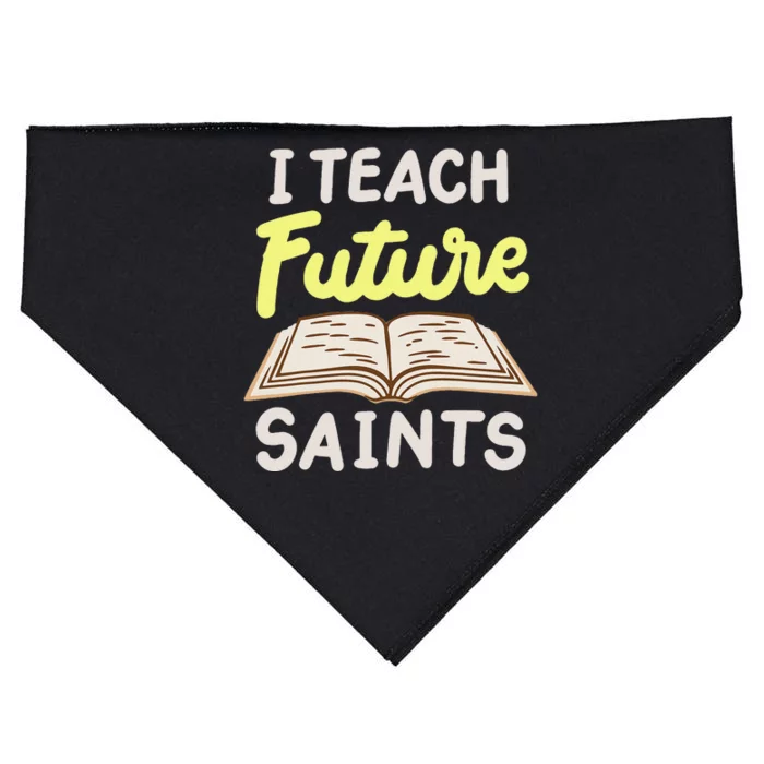 I Teach Future Saints USA-Made Doggie Bandana