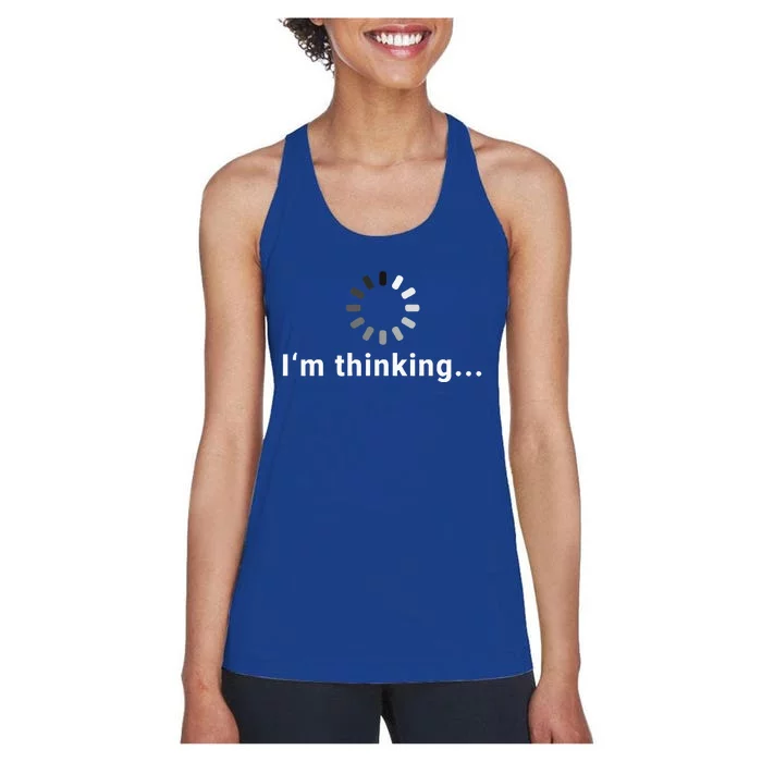 IM Thinking Fun Design Women's Racerback Tank