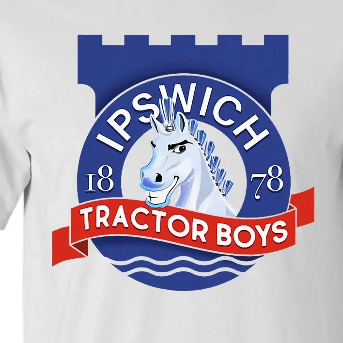 Ipswich Town Fan Tractor Suffolk Punch Badge Tall T-Shirt