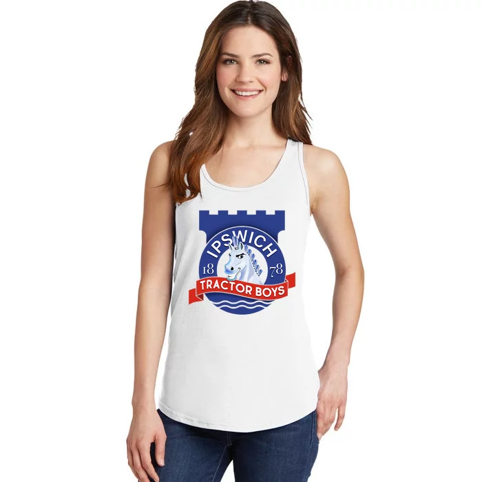 Ipswich Town Fan Tractor Suffolk Punch Badge Ladies Essential Tank