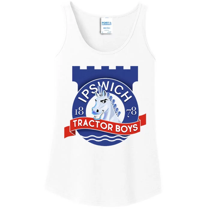 Ipswich Town Fan Tractor Suffolk Punch Badge Ladies Essential Tank