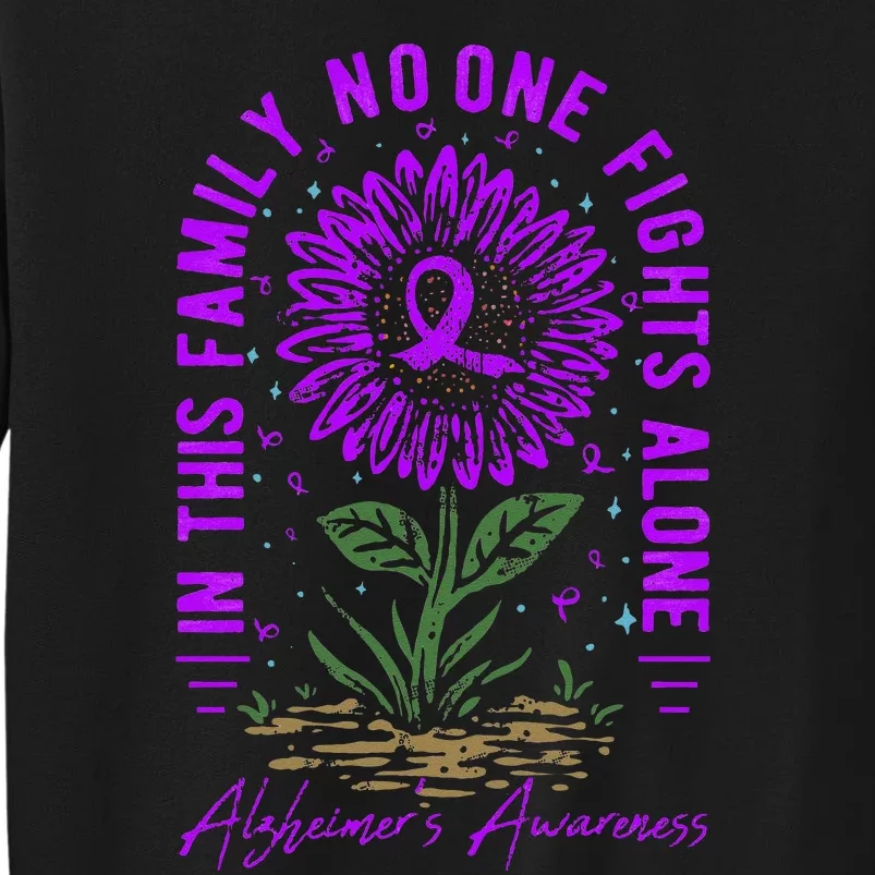 In This Family No One Fight Alone Alzheimer’s Awareness Sweatshirt