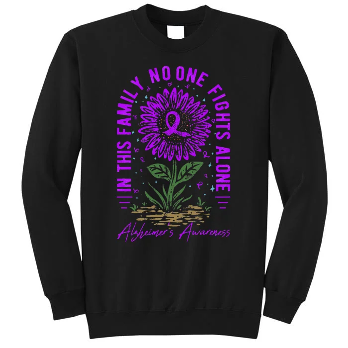 In This Family No One Fight Alone Alzheimer’s Awareness Sweatshirt