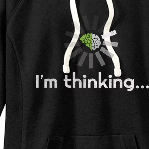 I'm thinking Funny Graphic Women's Fleece Hoodie