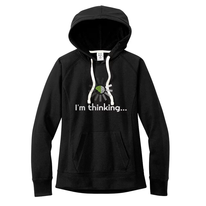 I'm thinking Funny Graphic Women's Fleece Hoodie