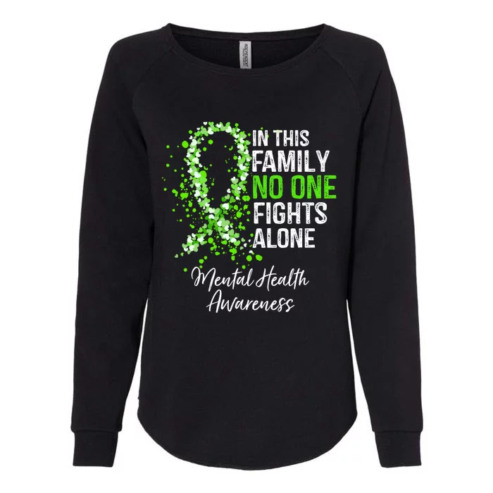 In This Family No One Fights Alone Tal Health Awareness Gift Womens California Wash Sweatshirt