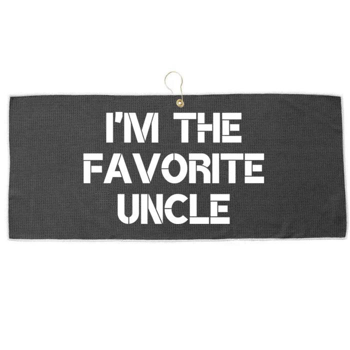 I'm The Favorite Uncle , Funny Family Niece Nephew Gift Large Microfiber Waffle Golf Towel