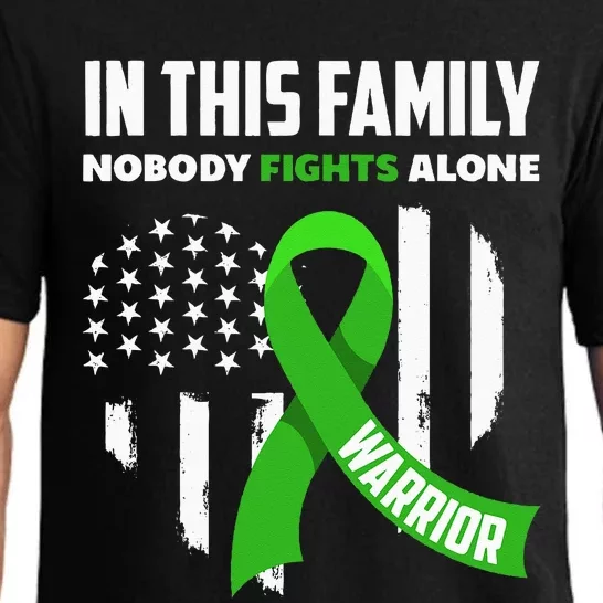 In This Family Nobody Fights Alone Brain Injury Warrior Pajama Set