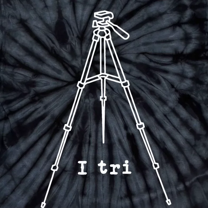 i tri Funny Photography Videographer Tripod Tie-Dye T-Shirt