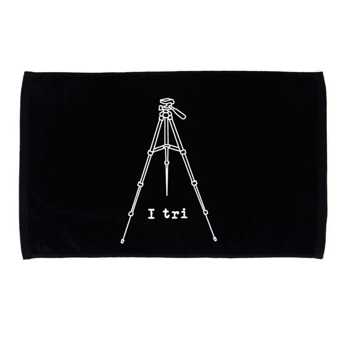 i tri Funny Photography Videographer Tripod Microfiber Hand Towel