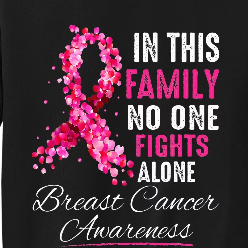 In This Family No One Fight Alone Breast Cancer Awareness Sweatshirt