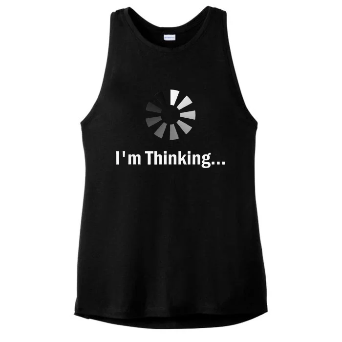 IM Thinking For Geeks Nerds Programmers Ladies Tri-Blend Wicking Tank