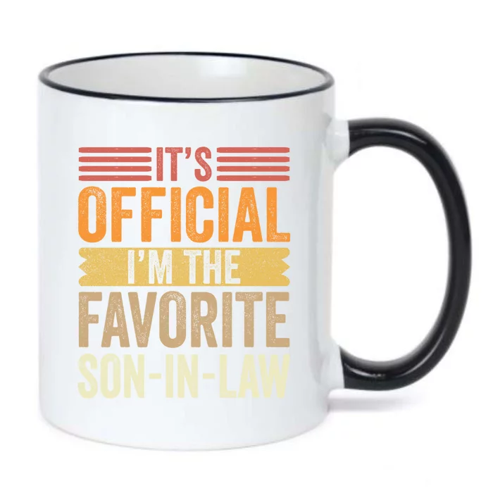 Im The Favorite Son In Law Child Funny Family Humor Retro Black Color Changing Mug