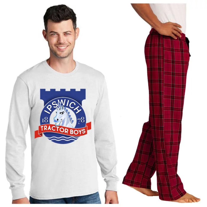 Ipswich Town Fan Tractor Boy Suffolk Punch Badge Long Sleeve Pajama Set