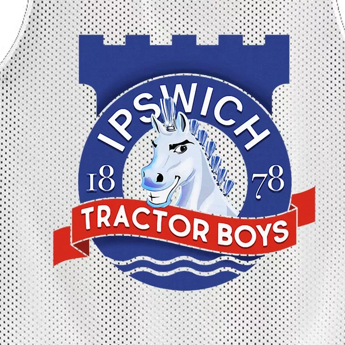 Ipswich Town Fan Tractor Boy Suffolk Punch Badge Mesh Reversible Basketball Jersey Tank