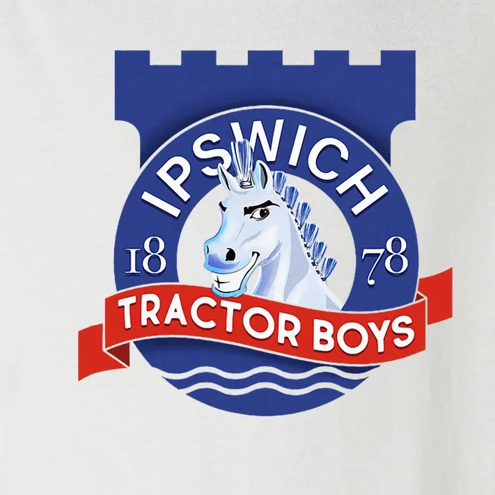 Ipswich Town Fan Tractor Boy Suffolk Punch Badge Toddler Long Sleeve Shirt