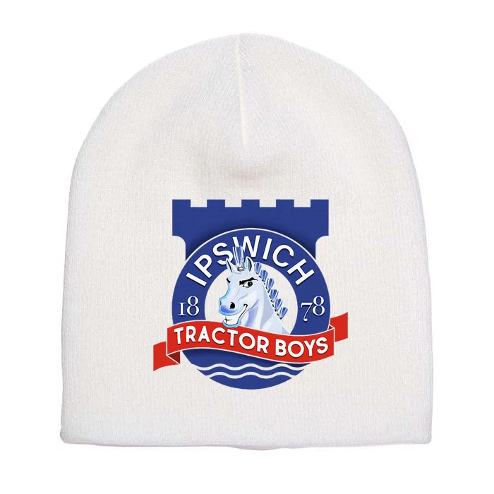 Ipswich Town Fan Tractor Boy Suffolk Punch Badge Short Acrylic Beanie