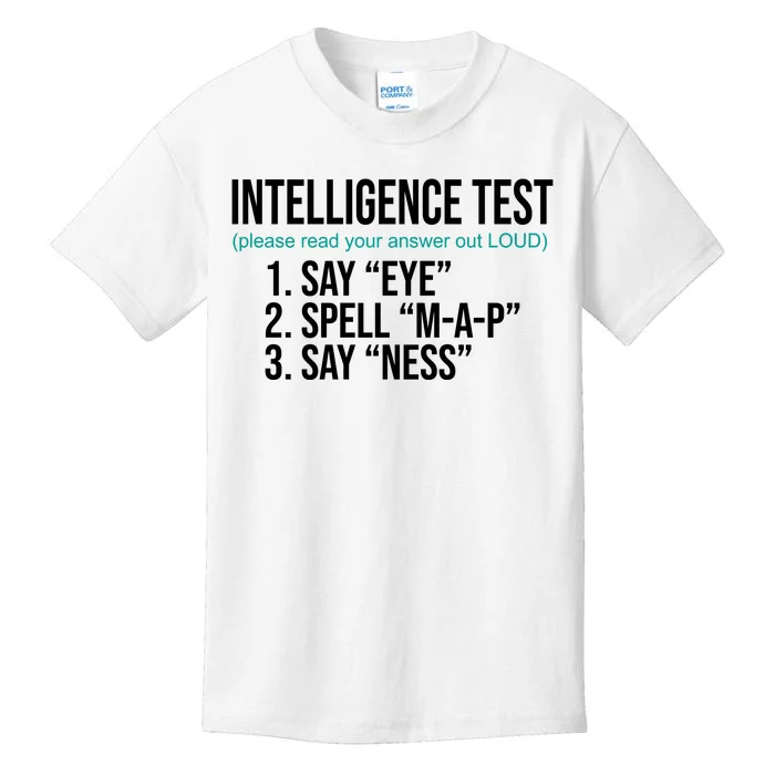 Intelligence Test Funny Message Kids T-Shirt