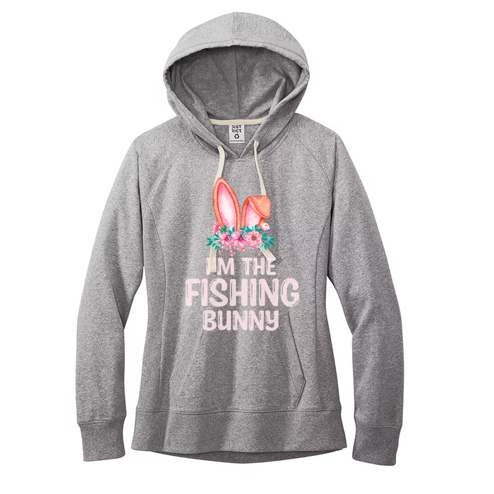 I'm The Fishing Bunny Matching Family Easter Party Gift Women's Fleece Hoodie