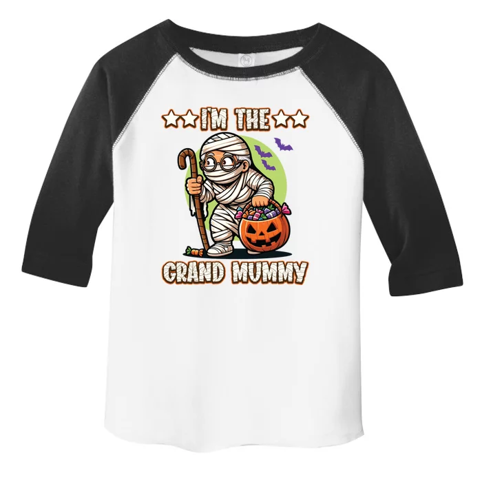 IM The Grand Mummy Halloween Mummy Grandma Great Gift Toddler Fine Jersey T-Shirt