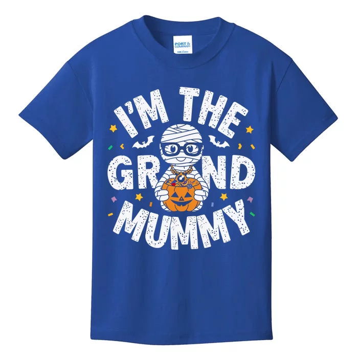 I’M The Grand Mummy Halloween Grandma Mummy Costume Gift Kids T-Shirt