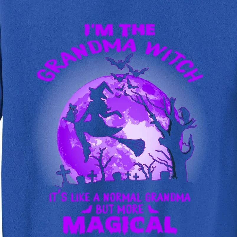 Im The Grandma Witch Like A Normal Grandma Halloween Costume Gift Tall Sweatshirt