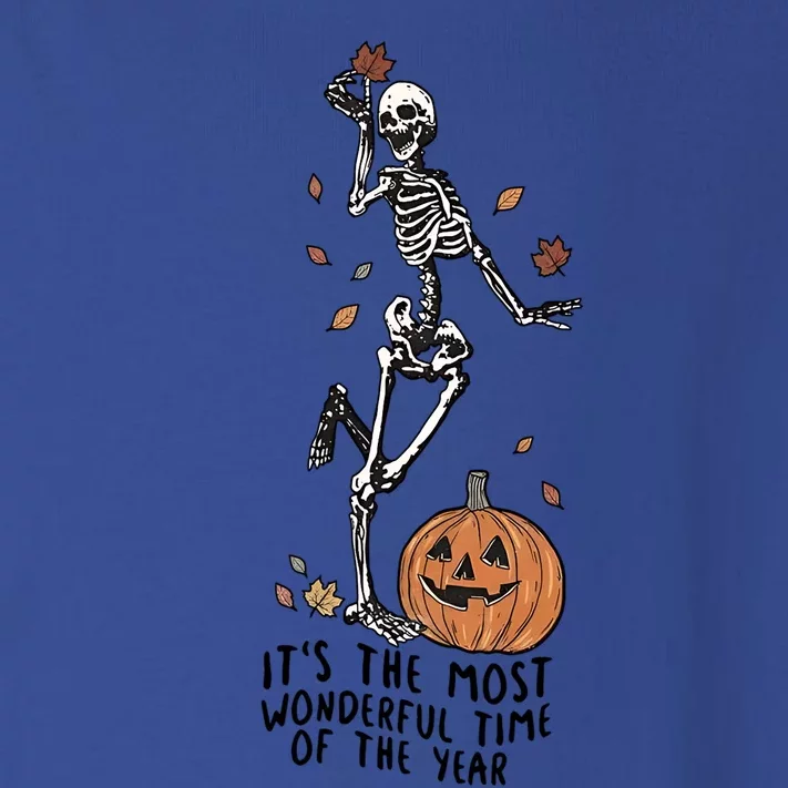 Its The Greatest Time Of The Year Funny Skeleton Halloween Meaningful Gift Toddler Long Sleeve Shirt