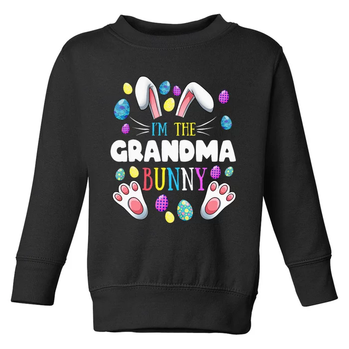 I'm The Grandma Bunny Matching Family Easter Party Toddler Sweatshirt