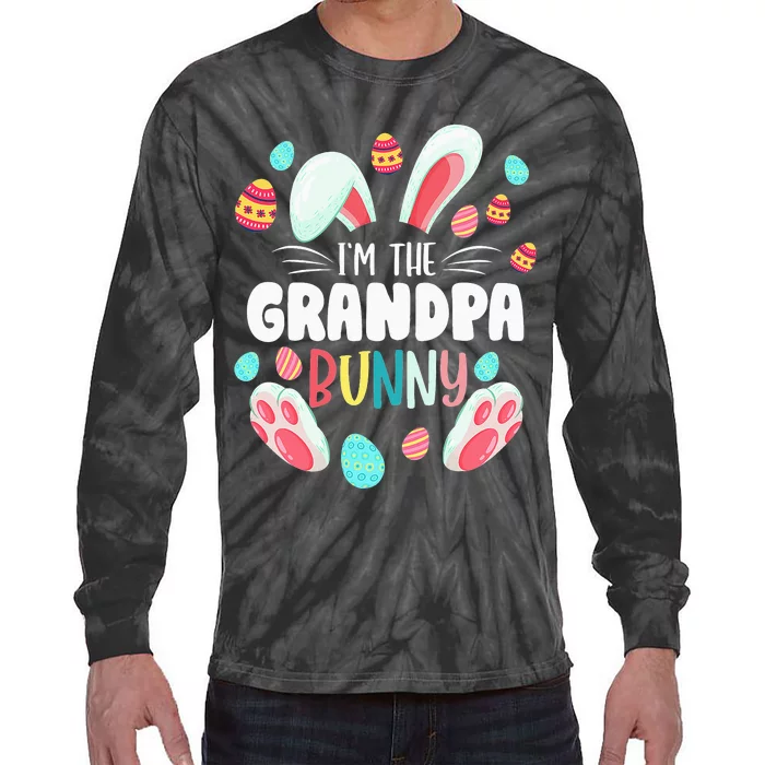 I'm The Grandpa Bunny Matching Family Easter Party Tie-Dye Long Sleeve Shirt