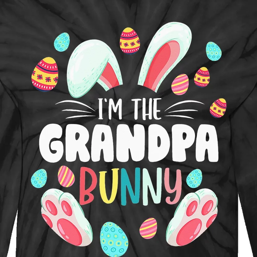 I'm The Grandpa Bunny Matching Family Easter Party Tie-Dye Long Sleeve Shirt