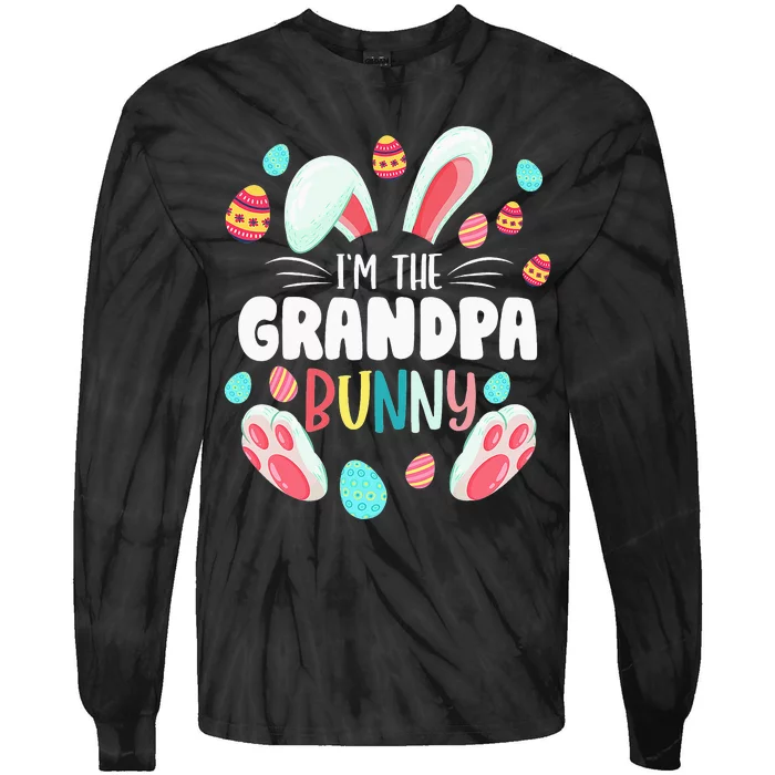 I'm The Grandpa Bunny Matching Family Easter Party Tie-Dye Long Sleeve Shirt