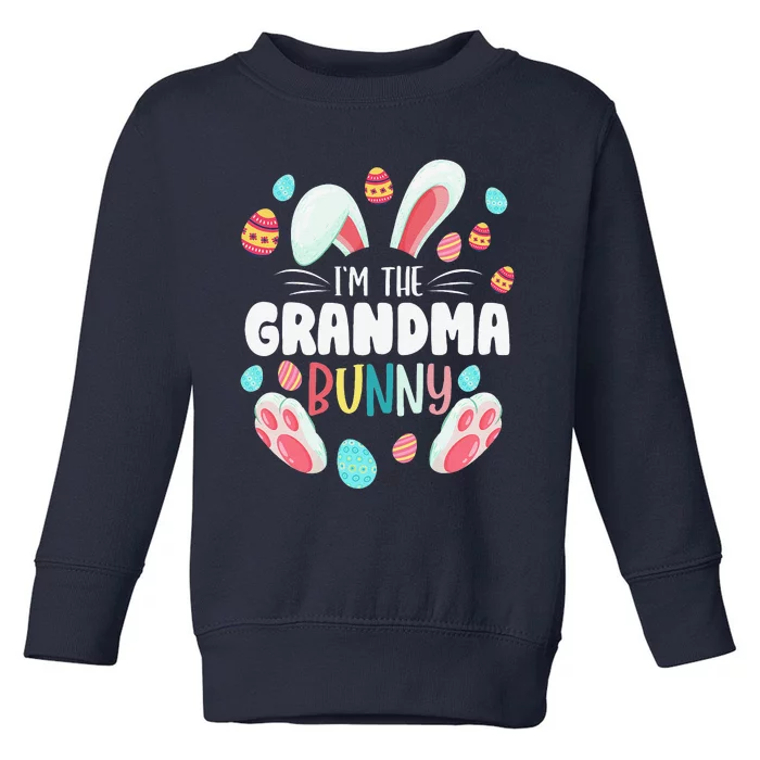 I'm The Grandma Bunny Matching Family Easter Party Toddler Sweatshirt