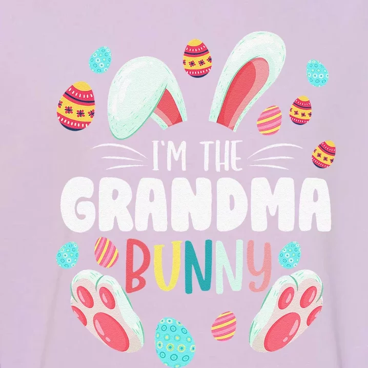 I'm The Grandma Bunny Matching Family Easter Party Garment-Dyed Sweatshirt