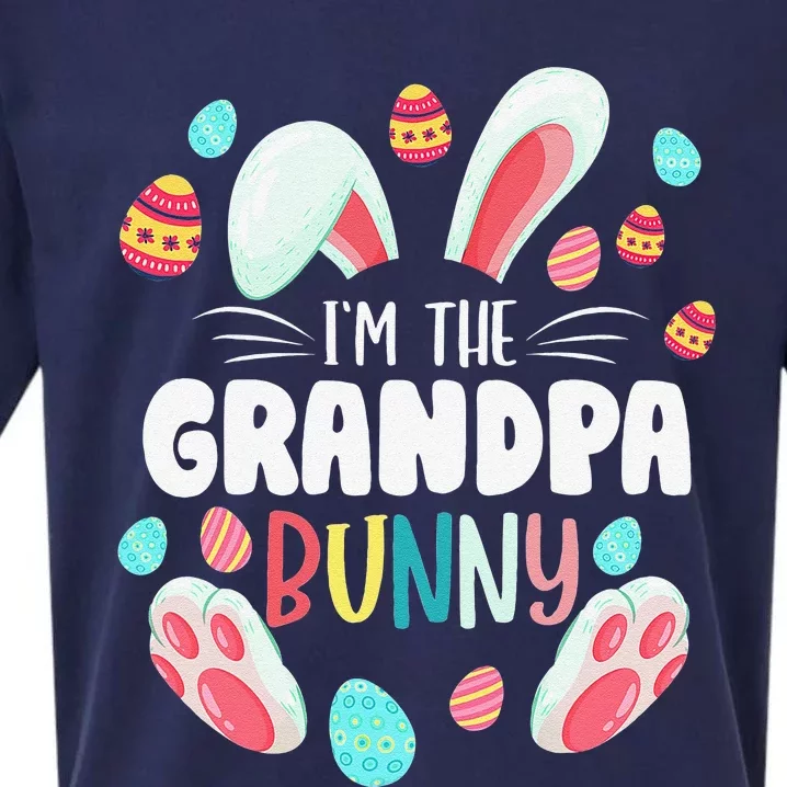 I'm The Grandpa Bunny Matching Family Easter Party Sueded Cloud Jersey T-Shirt