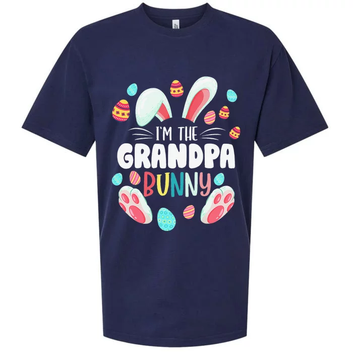 I'm The Grandpa Bunny Matching Family Easter Party Sueded Cloud Jersey T-Shirt