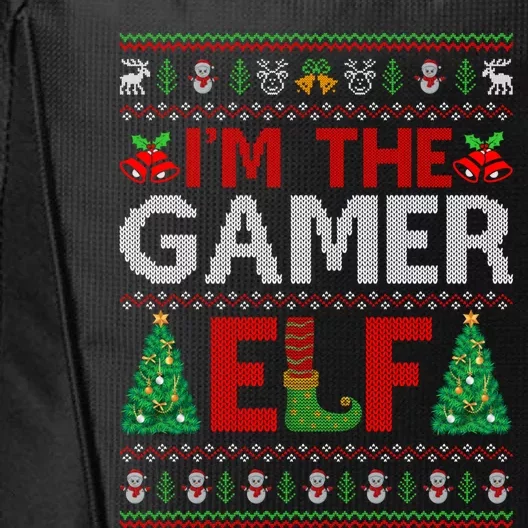 IM The Gamer Elf Ugly Santa Video Game Christmas Funny Gift City Backpack