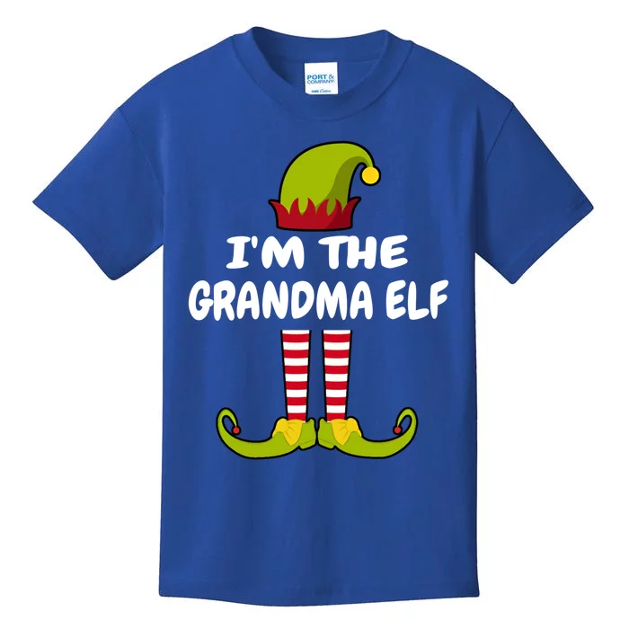 I'm The Grandma Elf Gift Family Squad Christmas Gift Kids T-Shirt