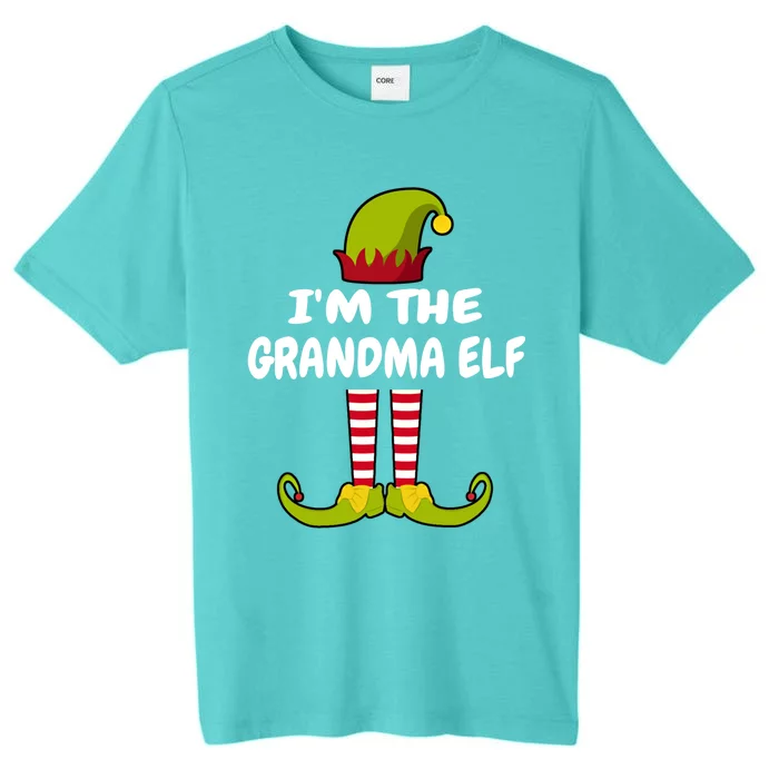 I'm The Grandma Elf Gift Family Squad Christmas Gift ChromaSoft Performance T-Shirt