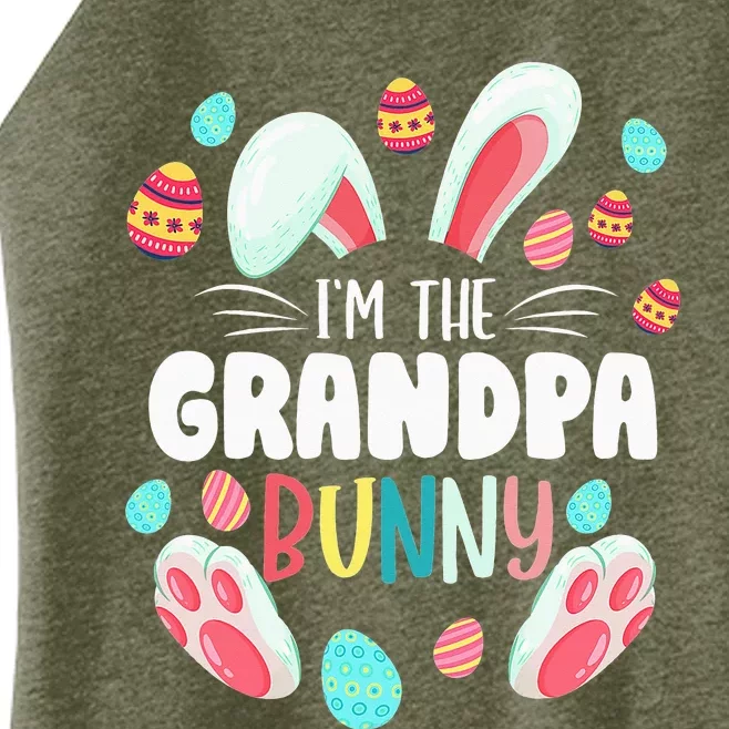 I'm The Grandpa Bunny Matching Family Easter Party Women’s Perfect Tri Rocker Tank