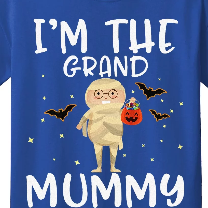 Im The Grand Mummy Halloween Funny Grandma Kids T-Shirt