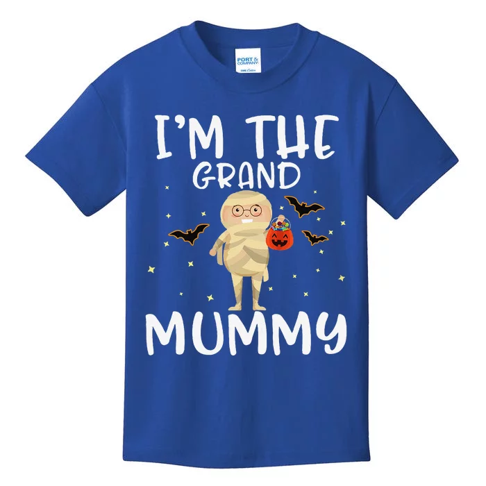 Im The Grand Mummy Halloween Funny Grandma Kids T-Shirt