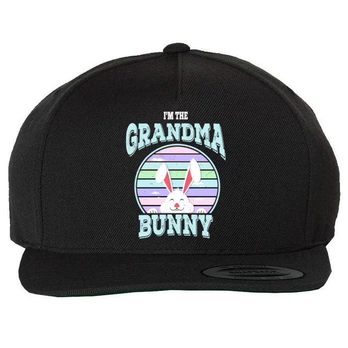 I'm The Grandma Bunny Matching Family Easter Sunday Gift Wool Snapback Cap