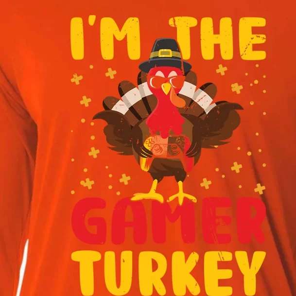 Im The Gamer Turkey Thanksgiving Professional Gamer Love Gift Cooling Performance Long Sleeve Crew